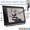 10*6 " Graphic Tablet with 8192 Sensitivity Levels, Digital Drawing Tablet, 233 Quick Reading Points, Drawing Pen with Signature Function