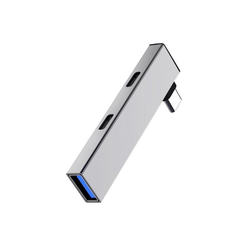 Универсальный USB C хаб, конвертеры Type C с 2 портами Type C и USB, адаптер для эффективного подключения, Plug and Play