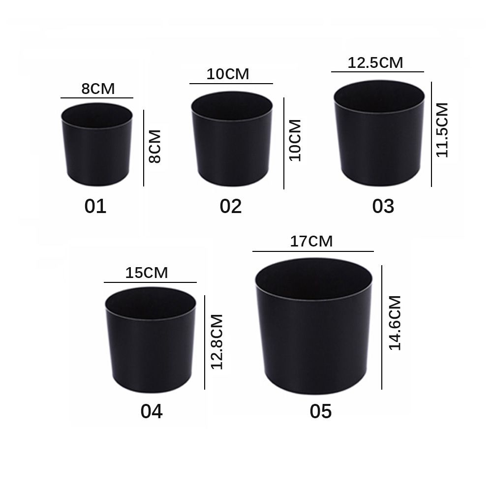 Лаконичный черный контейнер для растений Суккулентный ящик Цветочный горшок Кашпо