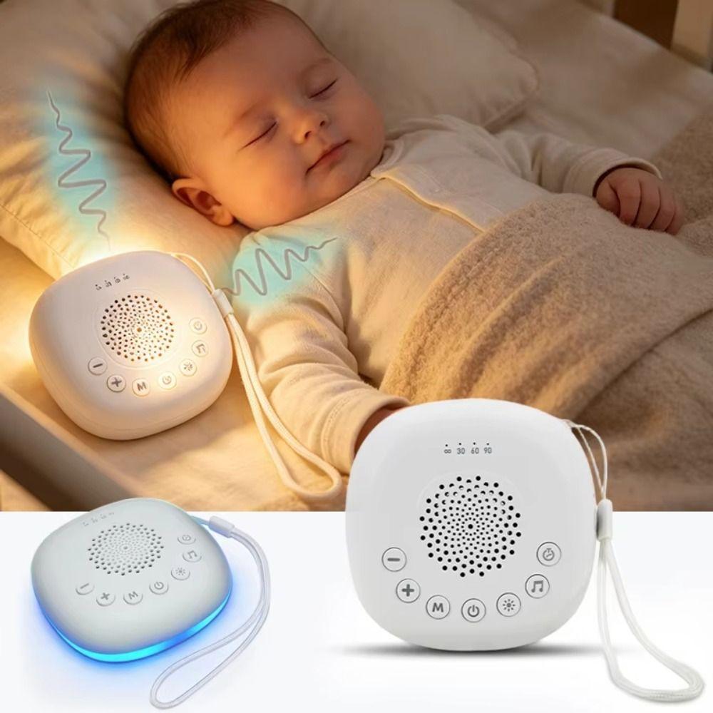 Volume Adjustable Baby Sleep Machine Portable Soothing Sounds Machine Newborn Gifts