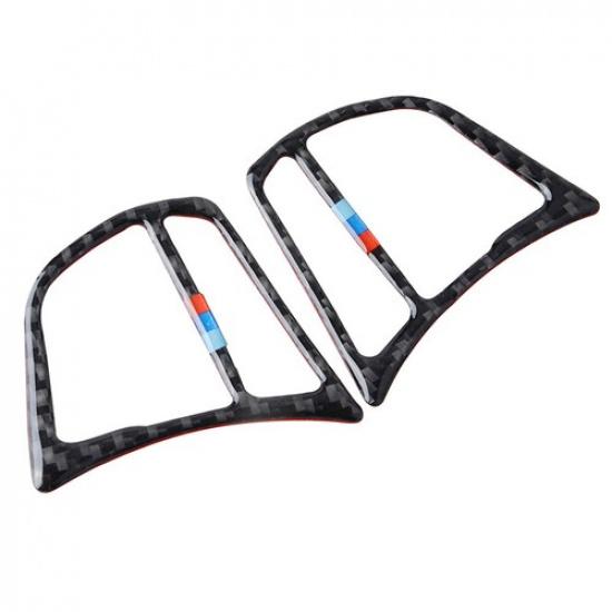 Carbon Fiber Steering Wheel Button Cover Trim For BMW 3 4 Series F30 F32 13-