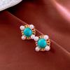 Bohemia Style Ethnic Style Tassel Earrings Green Water Drop Earrings Pendant  Summer Party