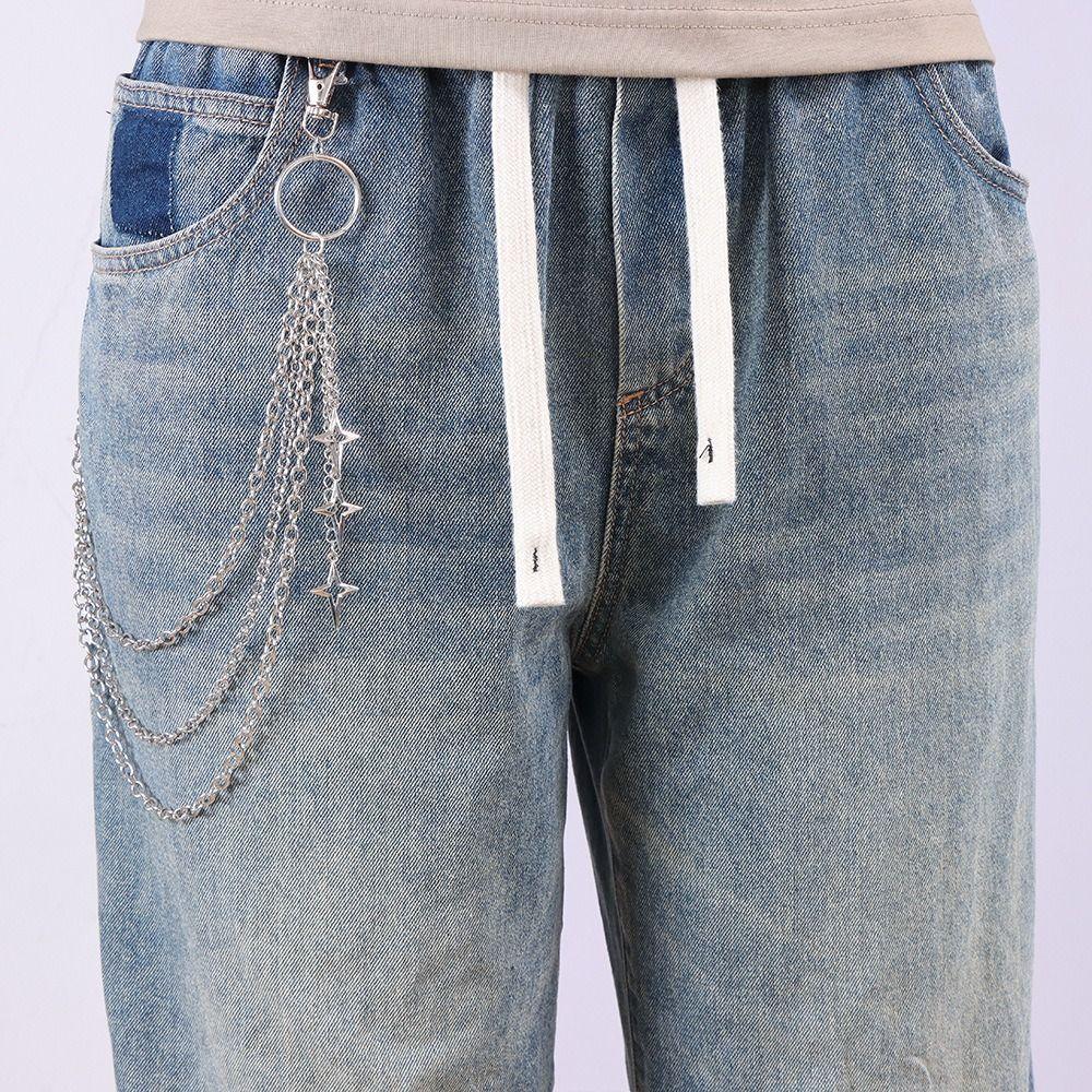 Gothic Tassel Pant Chain Metal Alloy Layered Jeans Chain Multi-layer Key Chains For Women Man