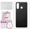 apgo Protective Skin Sticker for the Back Compatible with Tecno Spark 5 Pro, Wrap Film, Foil, Vinyl - Pattern Black Honeycomb