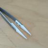 Steel Stainless Ceramic Pointed Tip Tweezer Heat Resistant Antistatic Antiacid
