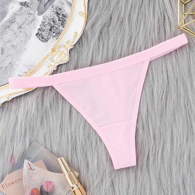Sexy Women Cotton G String Thongs Low Waist Panties Ladies Seamless Underwear