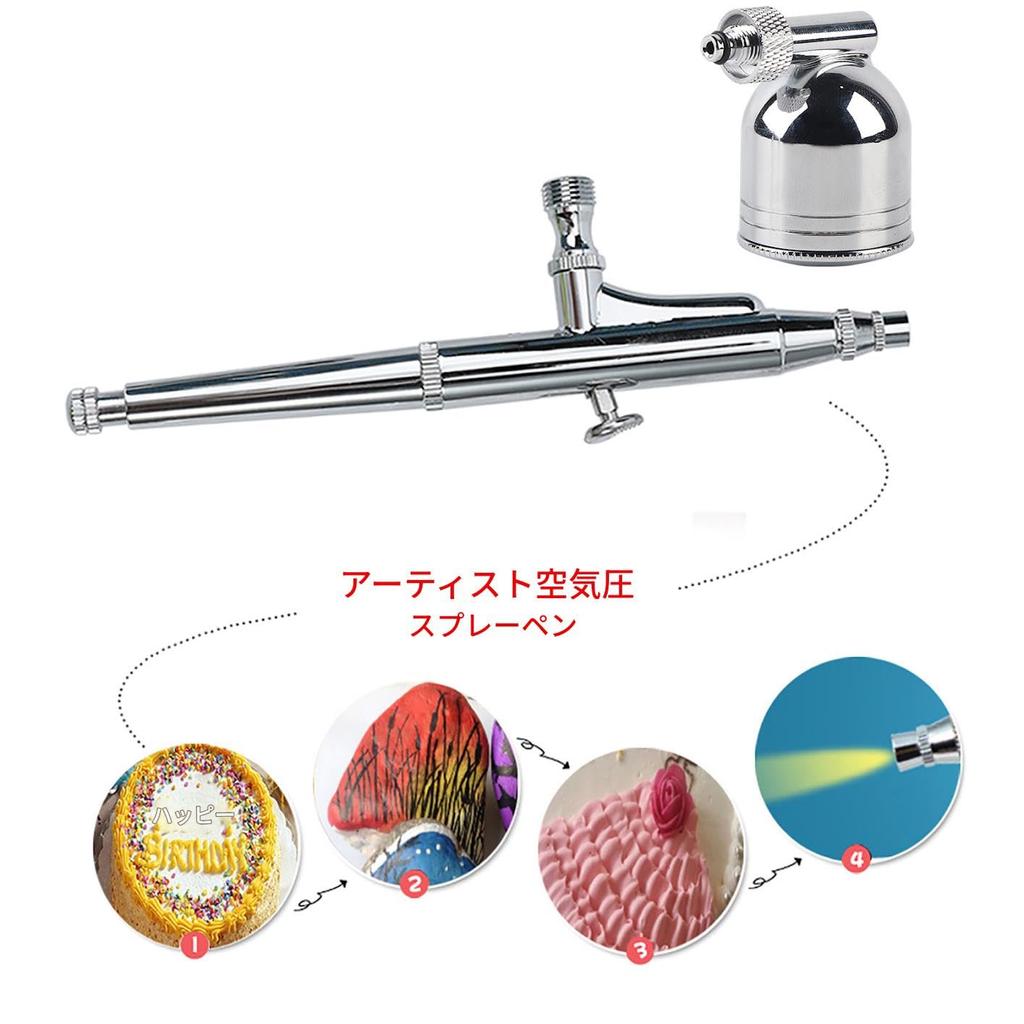 Handpiece Airbrush Spray Gun Set with 0.2mm, 0.3mm, and 0.5mm Nozzles for Spraying Models, Art Creations, and Paintings, K Airbrush Set, Double Action