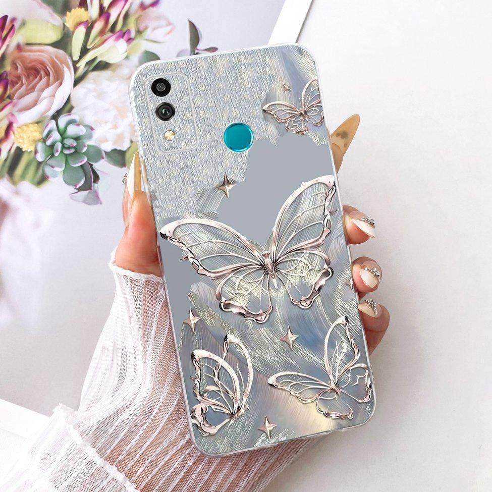 Transparent Cover For Honor 9X Lite Case Cute Fashion Butterfly Funny Painted Casing For Honor JSN-L21 JSN-L22 JSN-L23