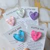 1pcs Heart-Shaped Resin Pocket Hug Cards, Multi-Color Love Theme Greeting Cards With Invitation Pocket, Unique Gift For Birthday, Wedding,