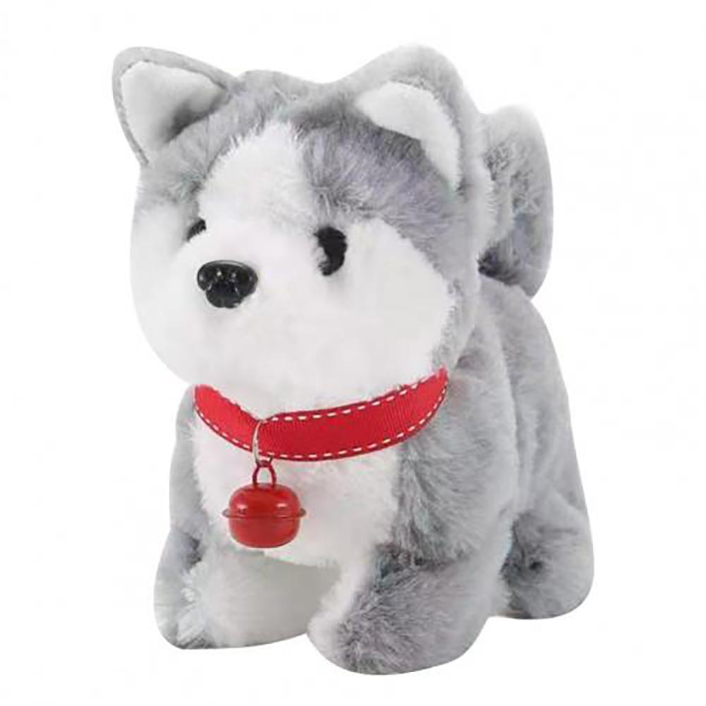 Electric Simulation Dog Plush Husky Twisting Butt Barking Wagging Tail And Shaking Butt Robot Dog Toy