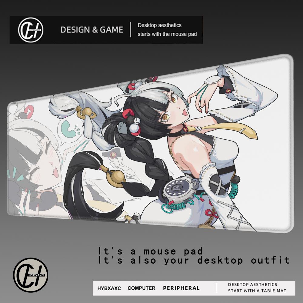 HYBXAXC New Role Pretty Zenless Zone Zero Dialyn Mouse Pad Kawaii Anime Girl ZZZ Mousepad PC Non-slip Keyboard Pad Cute Desk Mat