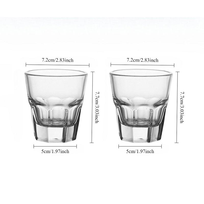 2pcs Thick Bottomed Wine Glass Household Beer Glass Whiskey Cocktail Cups Tea Beverage Mugs Glass Cup Beer Glass Christmas Gift