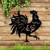 Металлический настенный знак Pride Rooster Decor | Декор для спальни | Домашний декор для дома и улицы Подарки | Металлическое настенное искусство Садовое украшение для фермы