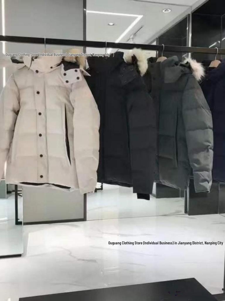 Пуховик Canada Goose - 29 стилей, Волк, Толстая унисекс парка средней длины 3808M