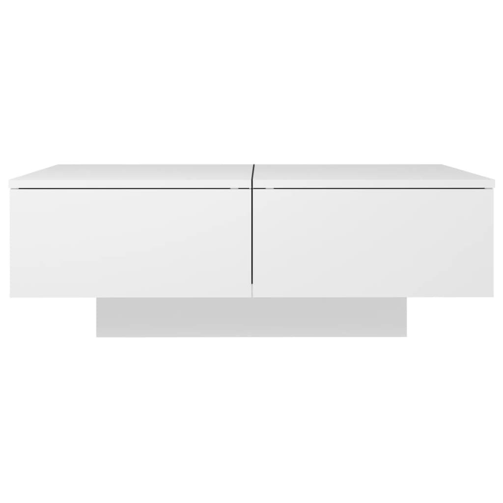 Vidaxl Stolik Kawowy, Biały, 90X60X31 Cm, Materiał Drewnopochodny