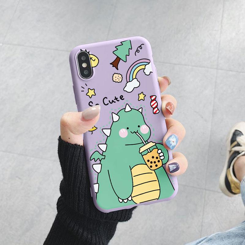 Case For Xiaomi Poco X3 M3 Pro F3 Mi 11 Lite Redmi 10 Note 9 8 Pro 10S 9S 9T 8T 9A 9C 9 8A 8 7 7A Dinosaur Butterfly Frog Cover