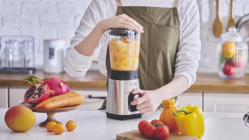 Russell Hobbs Oishi Associates Blender Mixer Juicer Can Crush Smaller Ice Electric 2 Level Adjustment Smoothie Glass Container 2300JP & 0.5L