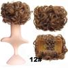 Curly Hair Chignons Hair Bun Claw Clip On Hair Wedding Retro Style
