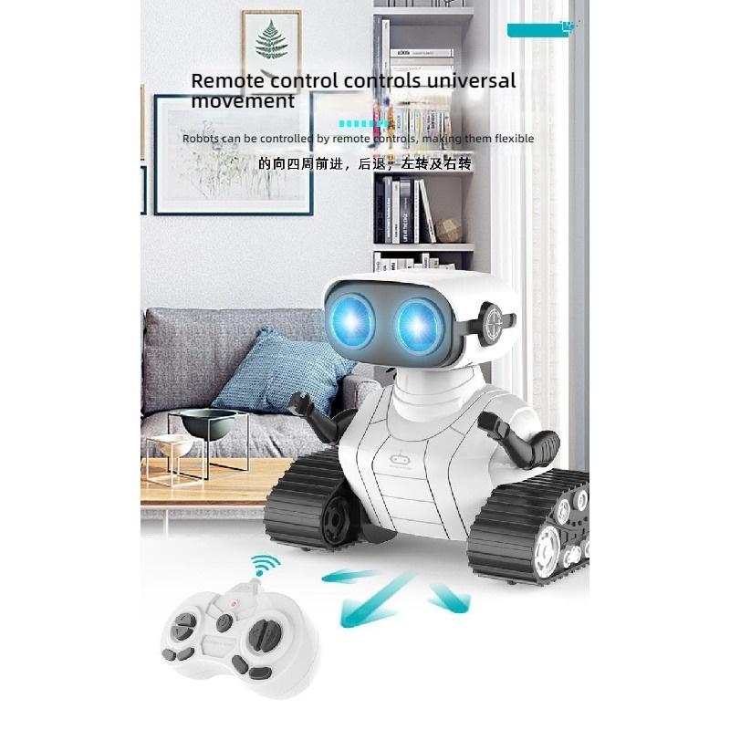 Перезаряжаемый 2,4G RC Танцующий Робот Игрушка Светодиодные Мигающие Глаза Звук Световой Эффект Робот на Пульте Управления для Детей Мальчиков Девочек