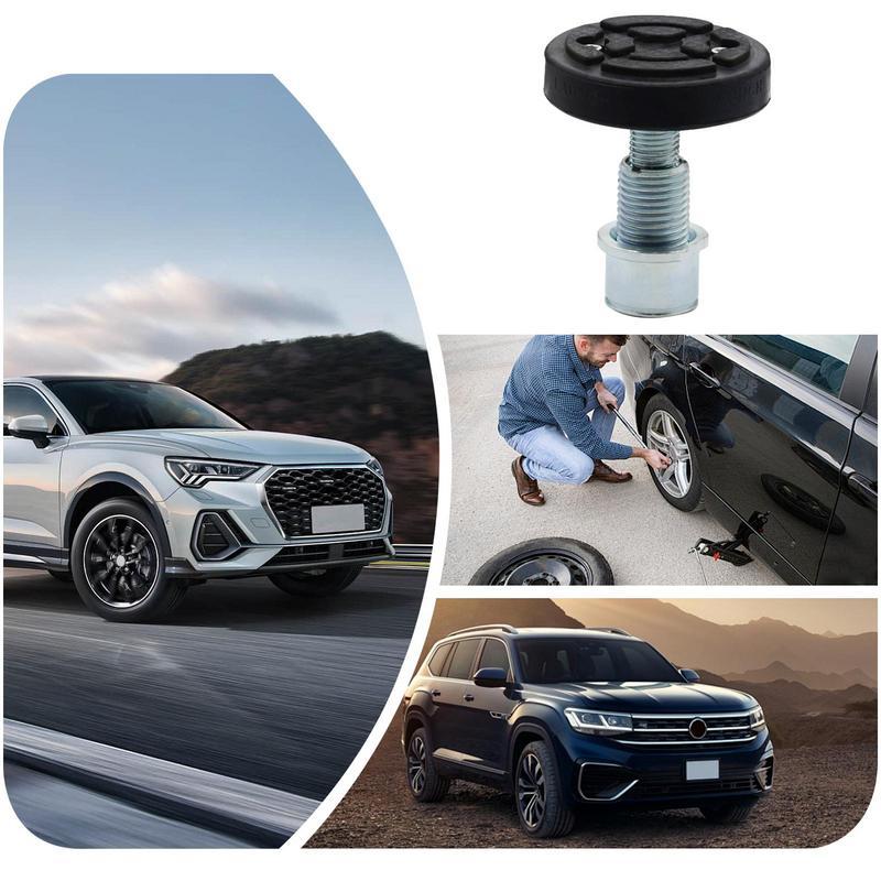 Car Lift Rubber Tray Car Lift Rubber Heightening Leg Pads Multi-Purpose Heightening Round Pallet For SUVs Sedans RVs And Trucks