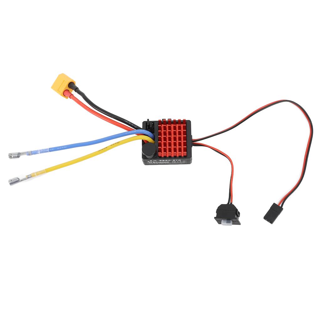 RC Car Brushed ESC Пластик и алюминиевый сплав RC Car Электрический регулятор скорости с разъемом XT60