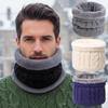 Thick Knit Fleece-Lined Snood: Winter Neck Warmer for Outdoor Cycling