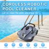 Automatic Robotic Pool Cleaner Cordless Robotic Pool Vacuum for In Ground Flat Pools