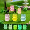 Micro Landscape Cartoon Cute Glow-in-the-dark Kitten Animal Decoration Diy Decorative Accessories Desktop Car Resin Decoration