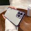 Чехол для iPhone 12 Pro Max, 12 Pro, 11 Pro Max, 11 Pro, Гальванизированная Цветная Рамка, Прозрачный Чехол-Накладка для Телефона