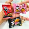 Simulation Instant Noodles Keychain On The Phone Mini Snacks Pendant Bag Pendant Car Key Ring Gifts For The  Year
