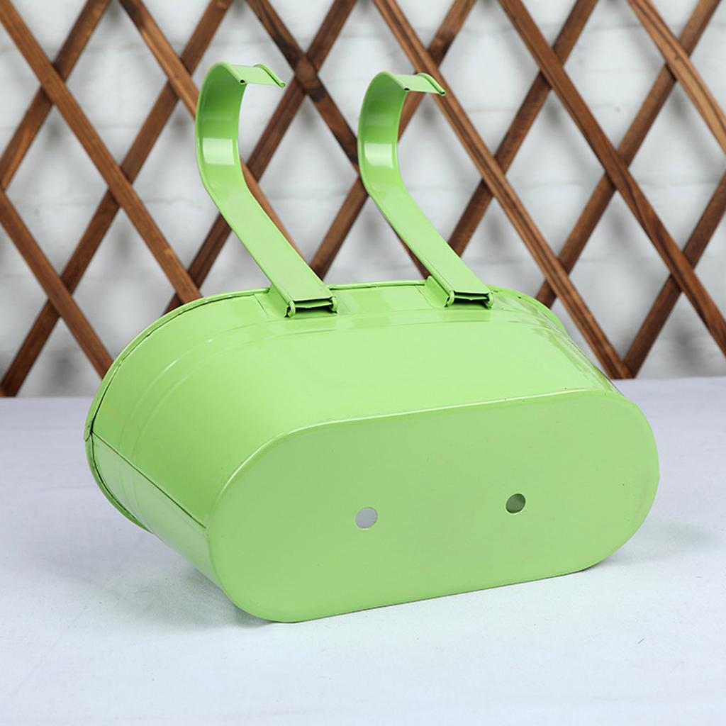 Настенные подвесные цветочные горшки со съемным двойным крючком, металлическое ведро-кашпо для перил, забора, балкона, садовые украшения