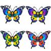 Metal Butterfly Wall Art Decor for Garden Yard Patio, Large Iron Fence Hanging Ornaments Sculpture, Outdoor Farmhouse Artistic Decorations