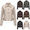 Женская мода однотонная куртка-кардиган с длинным рукавом на молнии, повседневное пальто