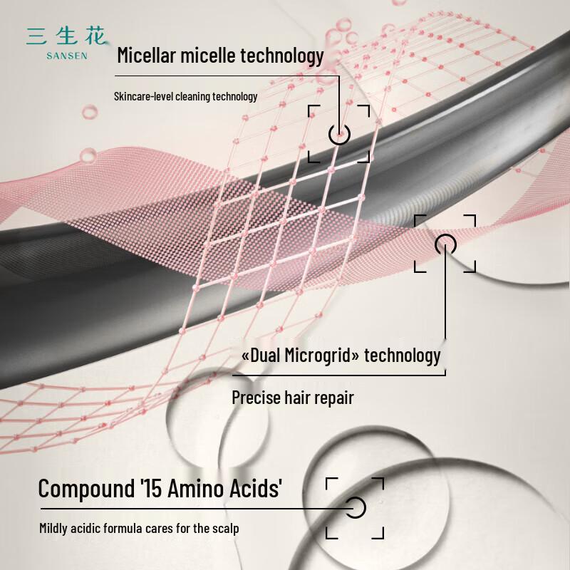 Sansheng Flower Amino Acid Essential Oil Shampoo