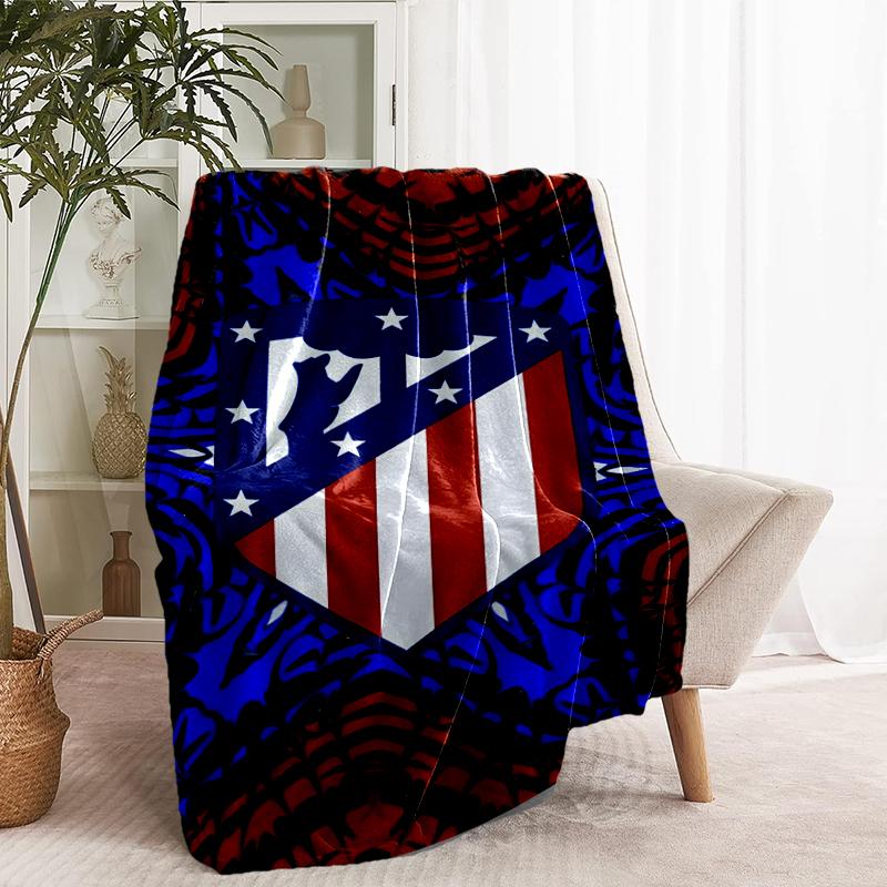 Atletico Madrid Print Blanket - Soft & Comfortable, for Bedroom, Travel, Sofa, Home Decoration - Birthday Christmas Gift for Friend