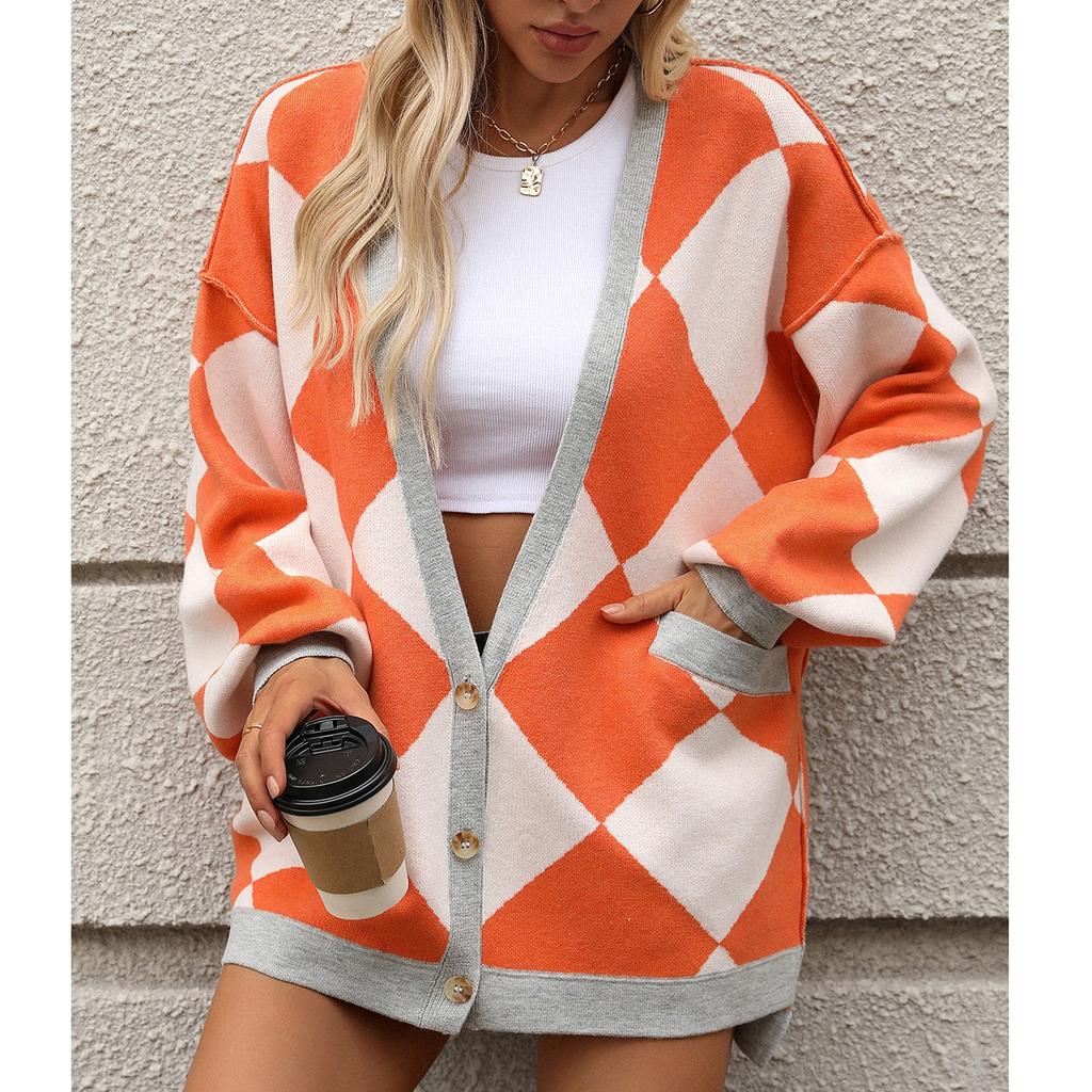 Женский свободный повседневный кардиган с длинными рукавами, свитер, куртка, модная куртка