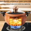 8L Fine Iron Pumpkin Micro Pressure Pot Glass Gas Stove Universal Pan Home Type Soup Pot  Kitchen
