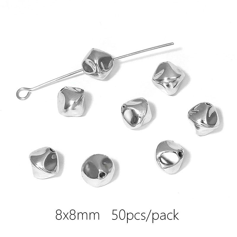 10-50 шт./упак. популярные высококачественные позолоченные белые K-образные свободные нерегулярные разделительные бусины DIY ожерелье браслет ювелирные изделия аксессуары для изготовления ювелирных изделий ручной работы