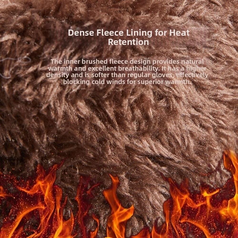 Утепленные сенсорные перчатки, теплые велосипедные варежки, модные бархатные перчатки, для улицы