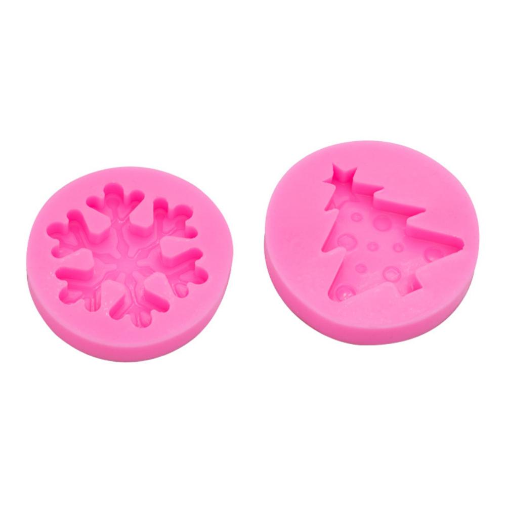 Christmas Snowflake Christmas Tree Silicone Mold Plaster Aromatherapy Candle Baking Mold