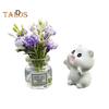 2 шт. комплект украшений для зеркала заднего вида автомобиля, симпатичная мини-ваза для цветов в виде кролика, украшения для приборной панели, аксессуары для салона автомобиля для женщин