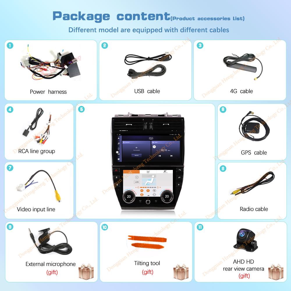 12,3 дюйма Для Land Rover Freelander 2 2007-2015 Android12 Автомобильный мультимедийный плеер GPS Навигация Радио 8+128 ГБ CarPlay 4G AC экран