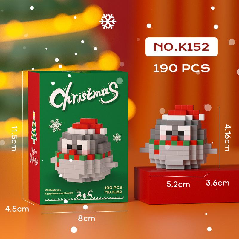Рождественская деревня домик MOC строительные блоки игрушки для детей от 8 до 12 лет мини-блоки конструктор Санта-Клаус кубики
