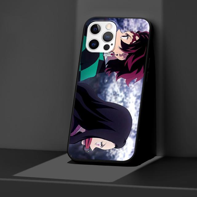Чехол «Убийца демонов» для Apple Iphone 14 11 13 12 Pro Max Xr 7 8 + Se 2020 Xs 6 6s Plus 5 5S, черный силиконовый чехол для телефона в стиле аниме