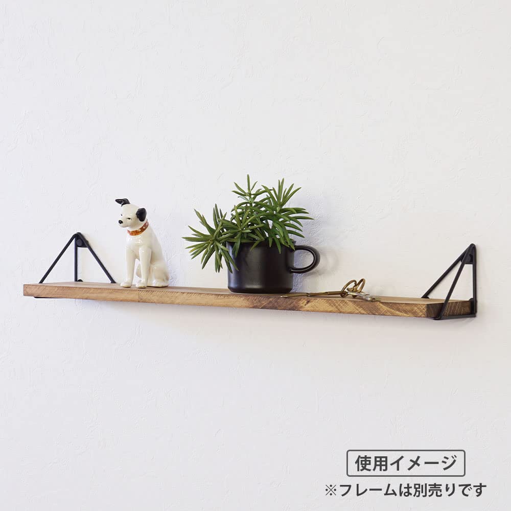 Heian Shindo Kogyo LABRICO Настенная полка Якобиан Ширина 60 x Глубина 10 x Толщина Полка из ламинированного дерева сосны 1,5 см WSB-77