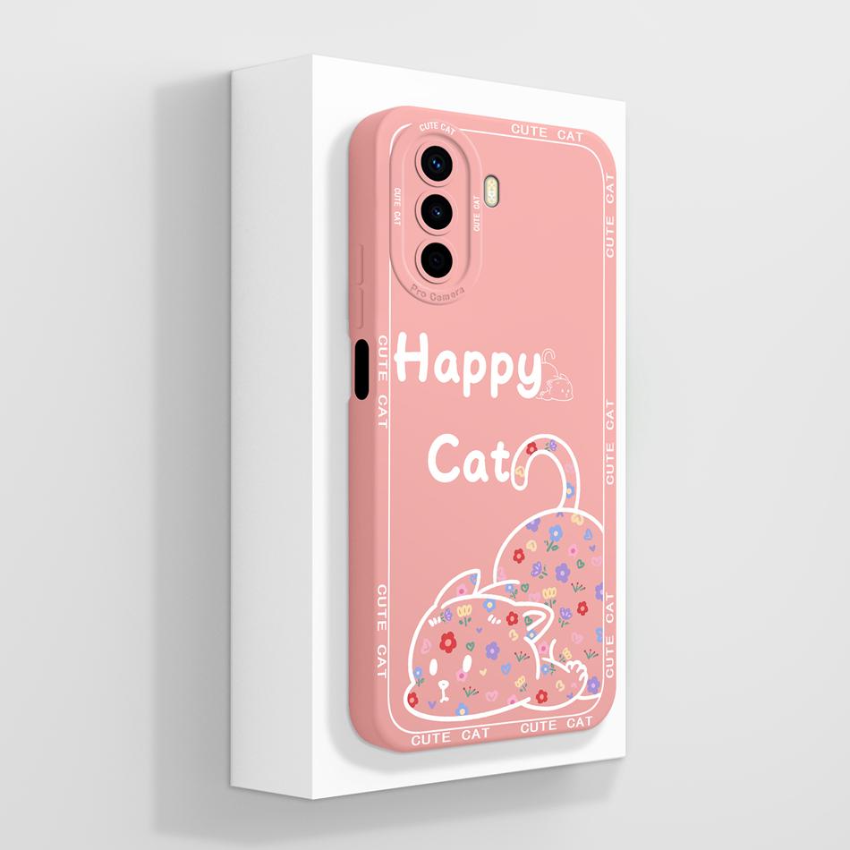 Чехол для Huawei Nova Y70 Plus Арт Медведь Полное Покрытие Противоударный Funda для Huawei Nova Y 70 Y70+ Жидкий Силикон Задняя Крышка Телефона