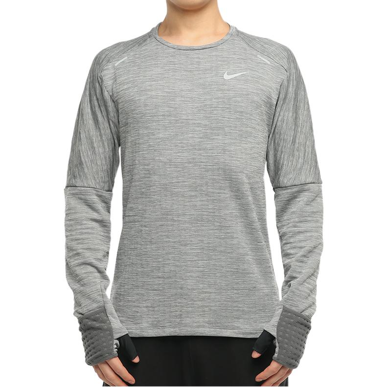 Nike Sphere Dri-FIT Reflective Running Training Crew Neck Long Sleeve T-Shirt Men Tops Gray CU6084-068