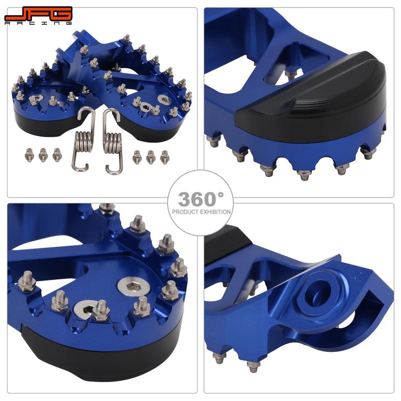 Motorcycle New Footpeg Foot Pegs Pedals Rests For Husqvarna TC TE FC FE FS 65 85 125 250 300 350 450 For Beta RR X-TRAINER JFG