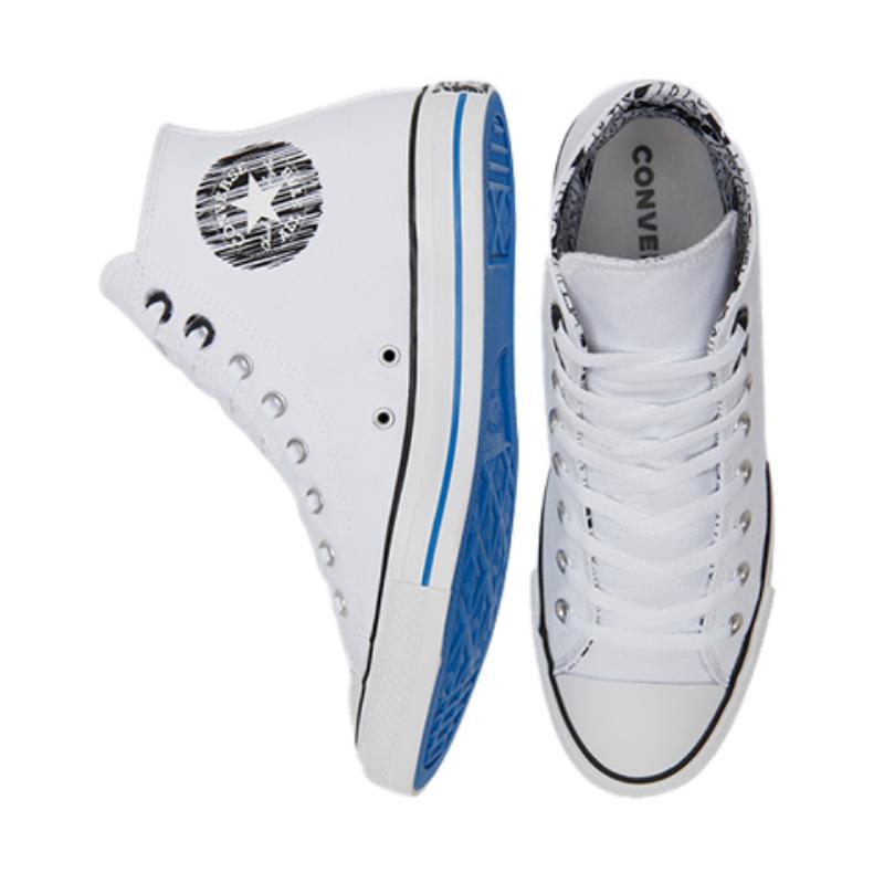 Converse Chuck Taylor All Star Винтажные Универсальные Высокие Эспадрильи Унисекс Стандартные Белые и Черные