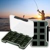 Fishing Magnetic Fly Storage Box Multiple Sections Fly Box Fishing Hooks Magnetic Pad Compartments Clear Lid Tackle Box